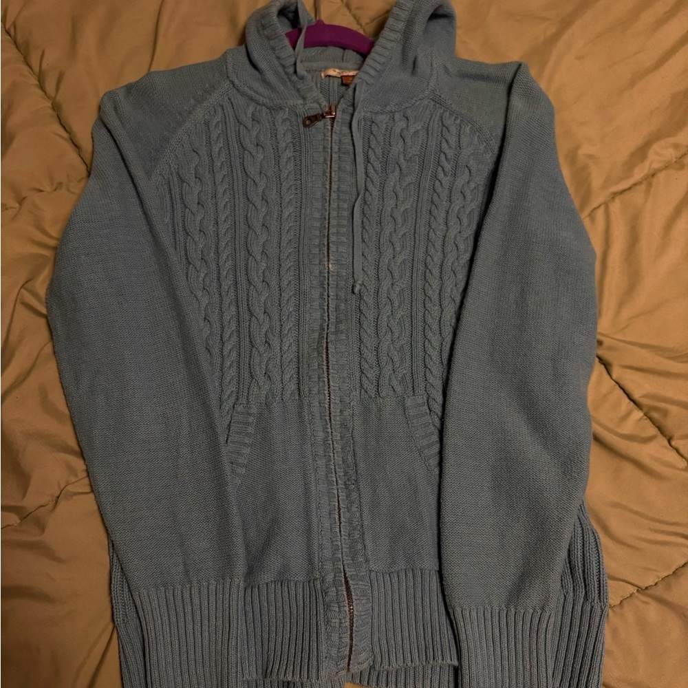 Sonoma Blue Knit Hooded Sweater